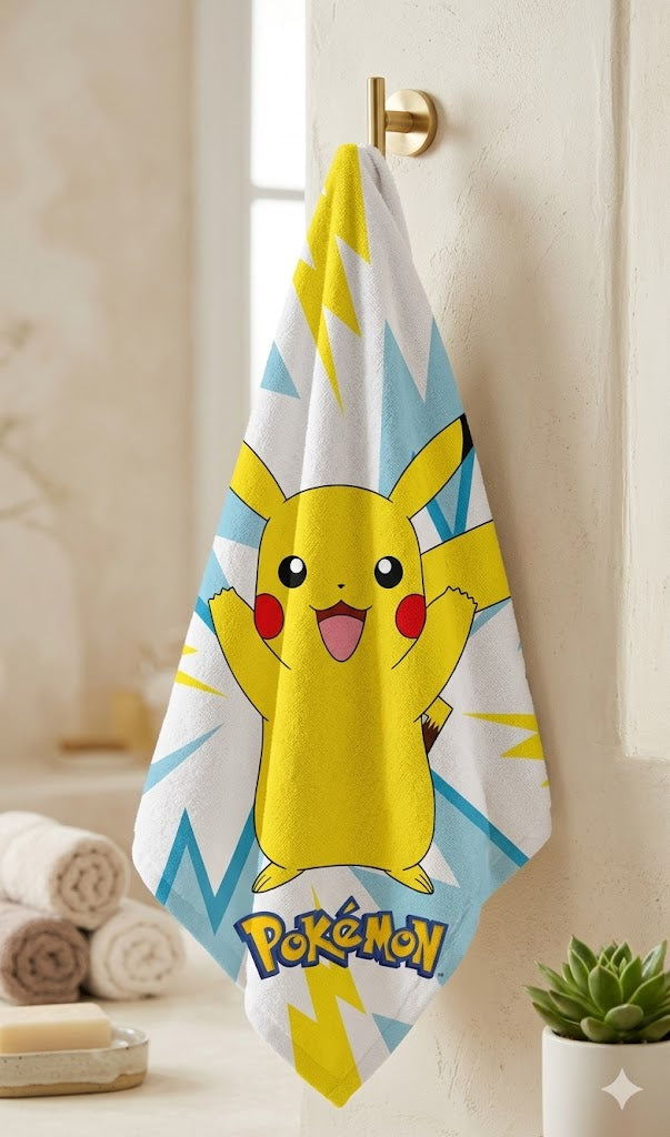 Pokémon Kids Printed Towel | Soft & Comfortable.