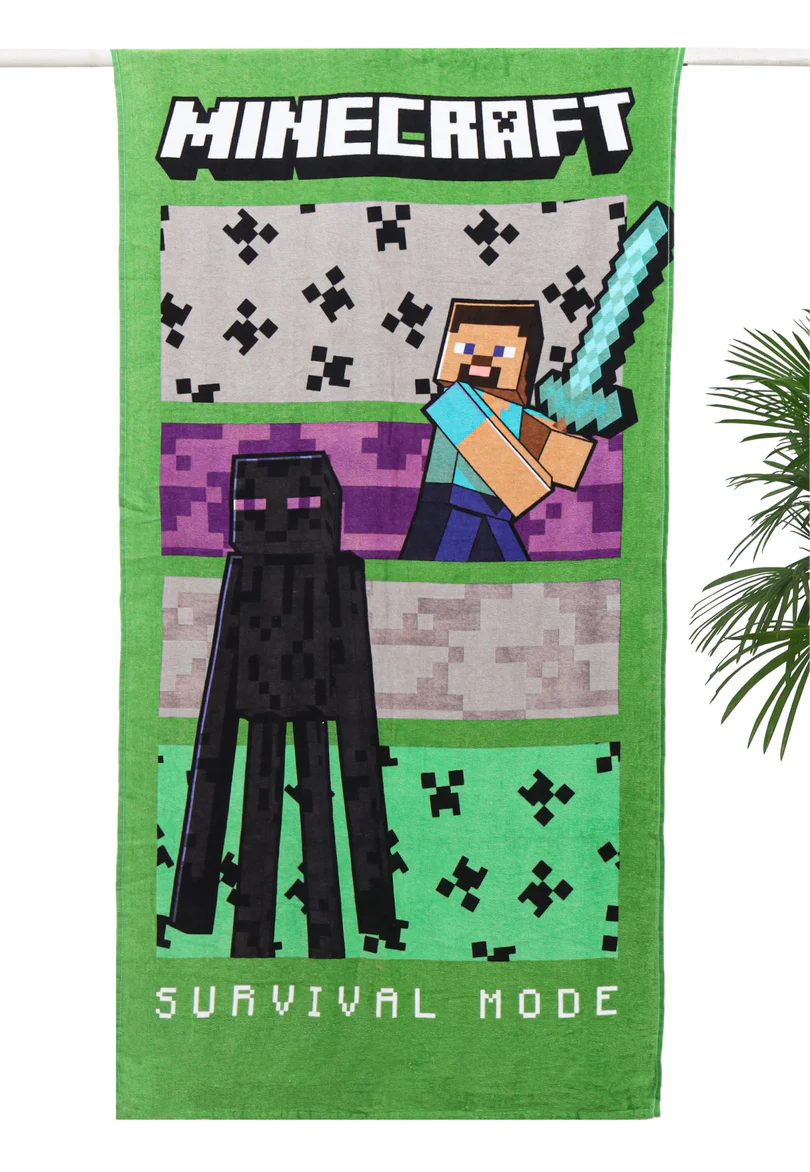 Mine Craft Cartoon Towel – Perfect for Toddlers & Young Children