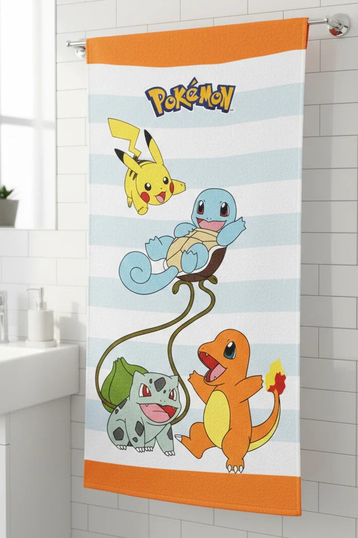 Pikachu pokemon Kids Bath Towel | Soft & Durable