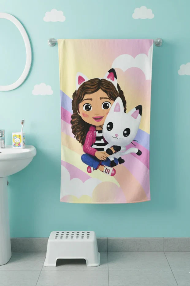 Gabby Print Babby girl towel | Soft & Comertable.