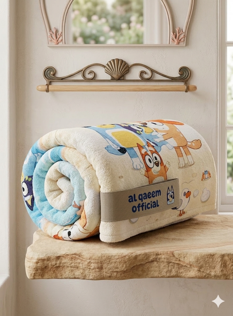 Bluey Cartoon printed kids towel | Soft & Comfortable for kiDs