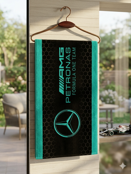 Mercedes-AMG Petronas Formula Printed towel |Soft & comfertable