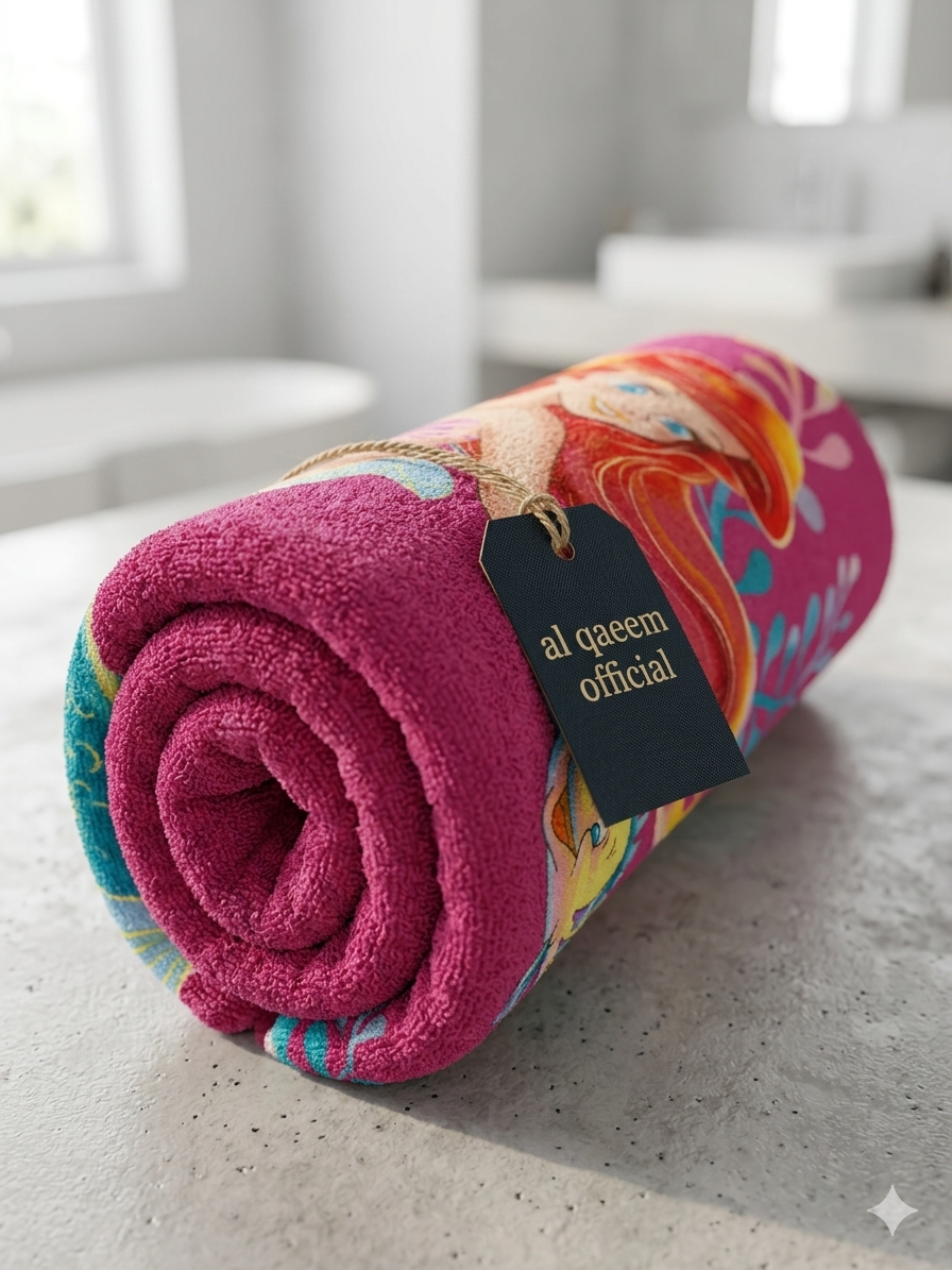 The Little Mermaid Ariel  Towel  | Soft & Comfortable for kiDs.