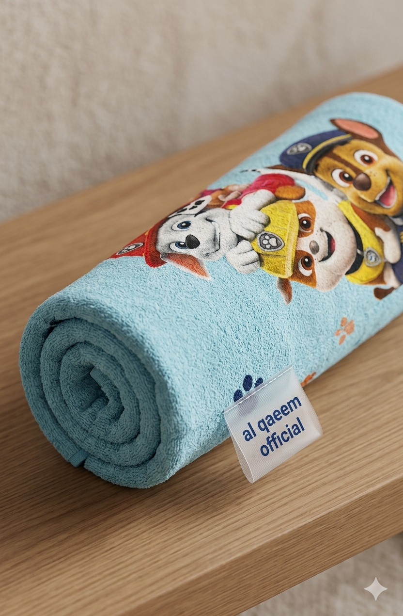 Paw patrol cartoon  printed kids towel | Soft & Comfortable for kiDs