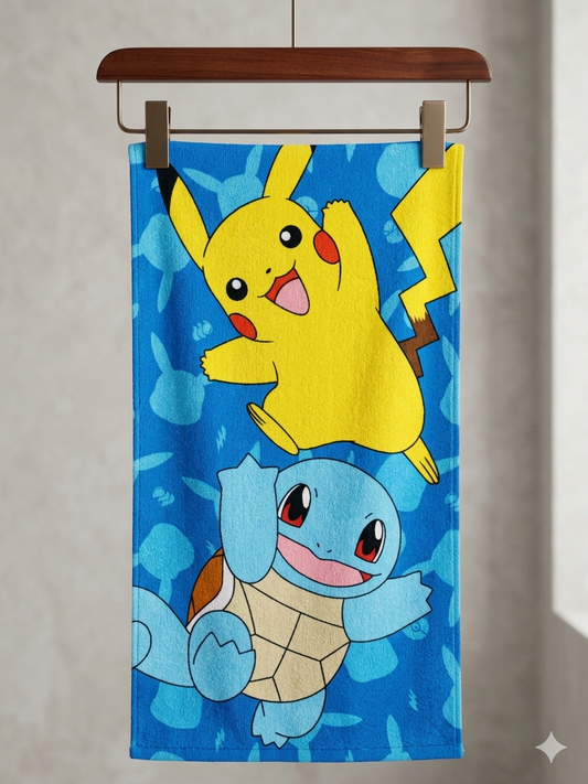 Pokémon cartoon  printed kids towel | Soft & Comfortable for kiDs