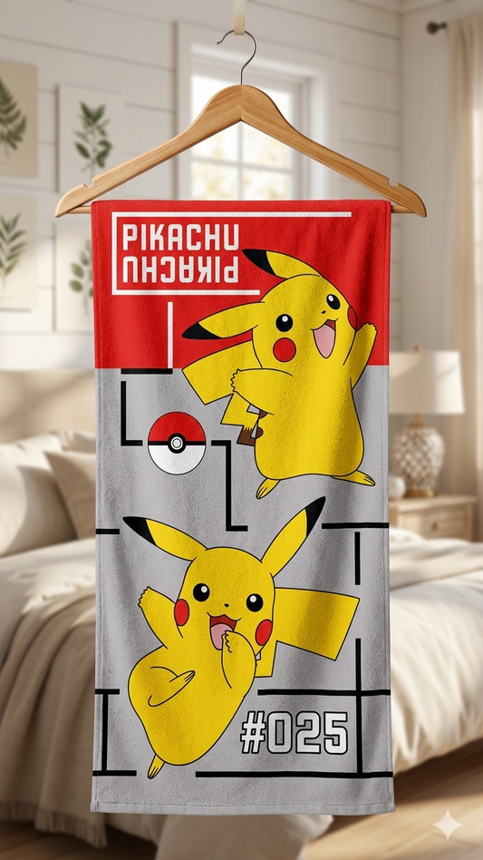 Pokémon Pikachu printed kids towel | Soft & Comfortable.