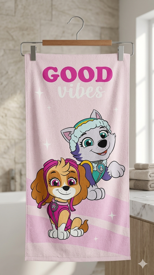 Girl Cute printed towel | Soft & comfortable for kids