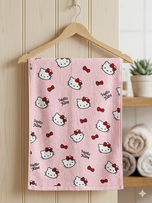 Hello Kitty printed kids towel | Soft & Comfortable for kiDs
