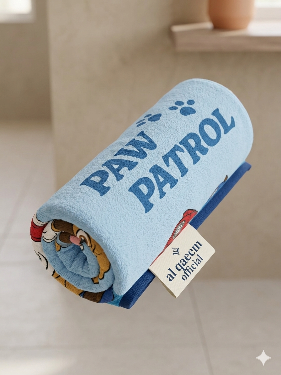 Paw Patrol kids printed  towel | Soft & Comfortable for kiDs