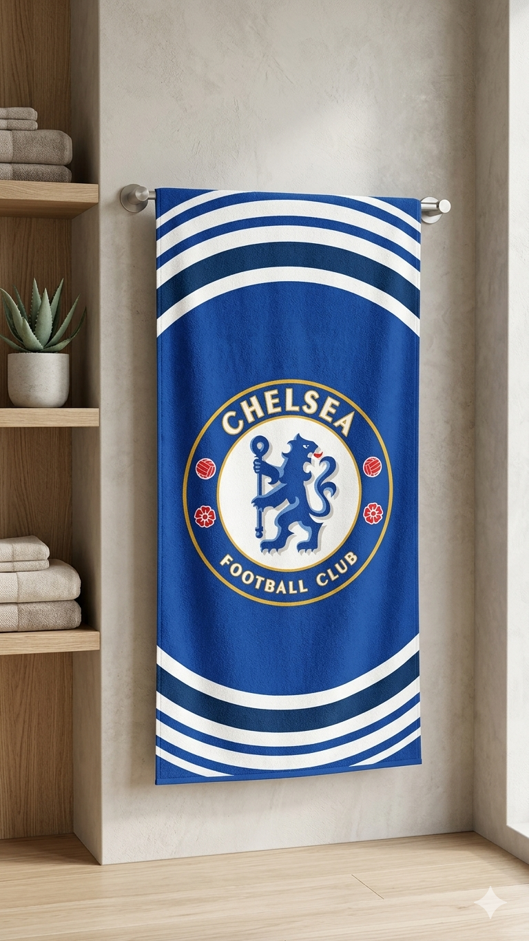 Chelsea Football Club printed towel | Soft & comfortable for kids