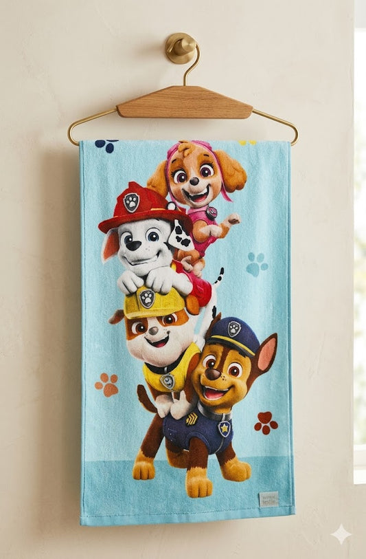 Paw patrol cartoon  printed kids towel | Soft & Comfortable for kiDs