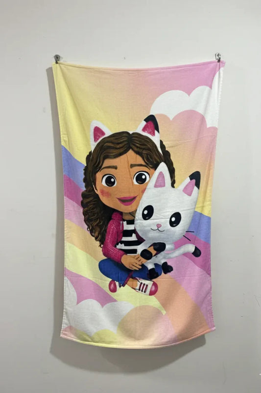 Gabby Print Babby girl towel | Soft & Comertable.